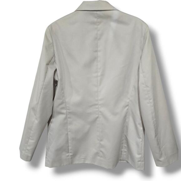 L.L. Bean women's beige lined blazer jacket - size 10 - Picture 3 of 8